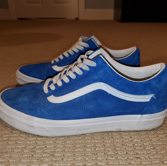 vans pig suede blue